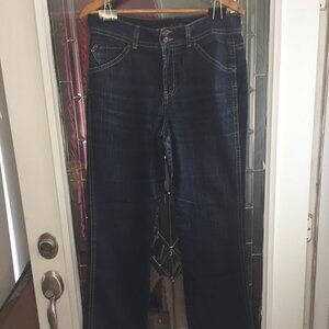Gloria Vanderbilt Jeans Women's 12 (32x29) Dark Wash Stretch Denim Flared Leg